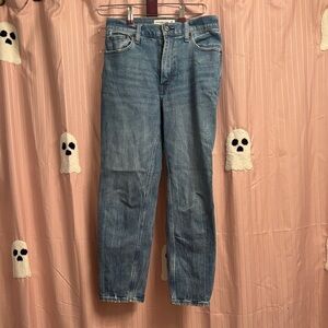 Abercrombie & Fitch Women's Blue Straight Leg Jeans 25s